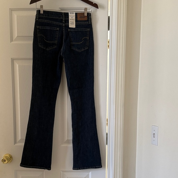 Levi Women's Dark Blue Bootcut Jeans - Picture 6 of 7